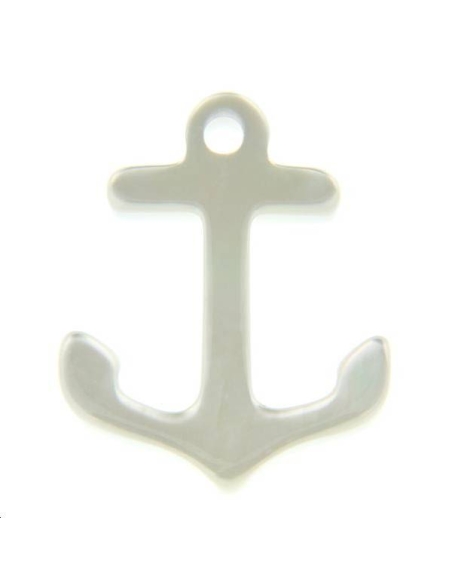 Nacre blanche ancre  Les pendentifs en nacre- 1 Nacre blanche ancre  Les pendentifs en nacre- 1