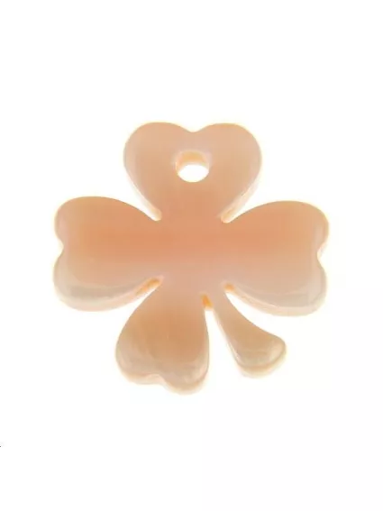Nacre rose trèfle  Les pendentifs en nacre- 1