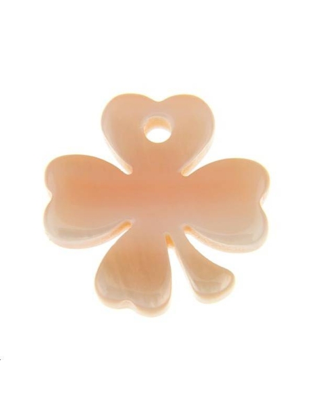 Nacre rose trèfle  Les pendentifs en nacre- 1
