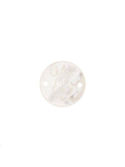 Nacre blanche pastille 'chloé'  Les pendentifs en nacre- 1