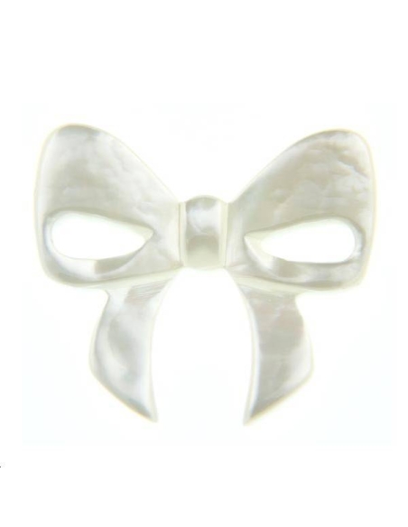 Nacre grise noeud papillon  Les pendentifs en nacre- 1