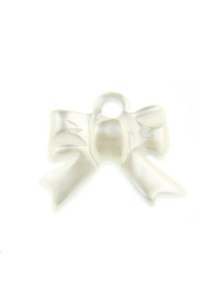 Nacre blanche noeud papillon  Les pendentifs en nacre- 1