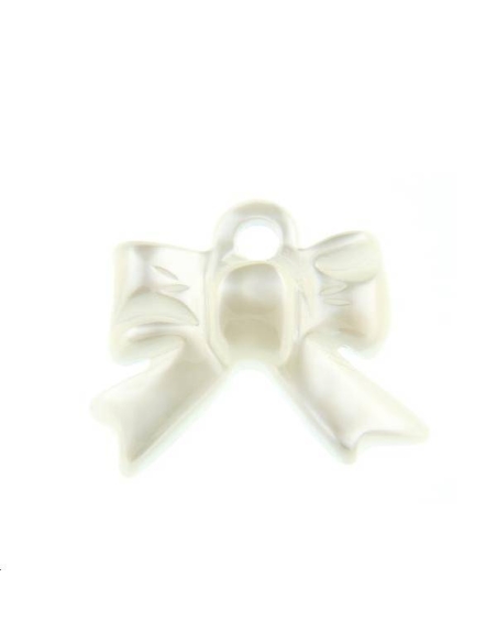 Nacre blanche noeud papillon  Les pendentifs en nacre- 1