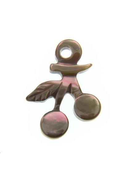 Nacre cerise  Les pendentifs en nacre- 1