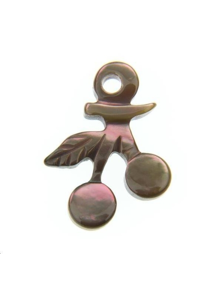 Nacre cerise  Les pendentifs en nacre- 1