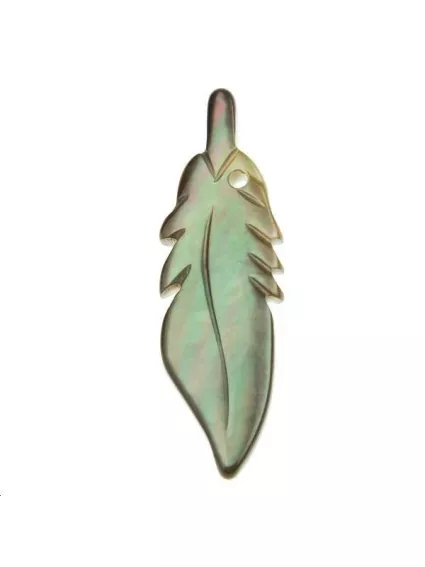 Nacre plume  Les pendentifs en nacre- 1