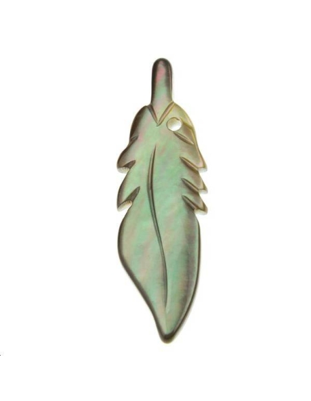 Nacre plume  Les pendentifs en nacre- 1