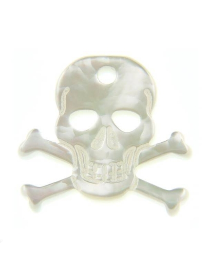 Nacre tête de mort  Les pendentifs en nacre- 1