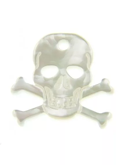 Nacre tête de mort  Les pendentifs en nacre- 1