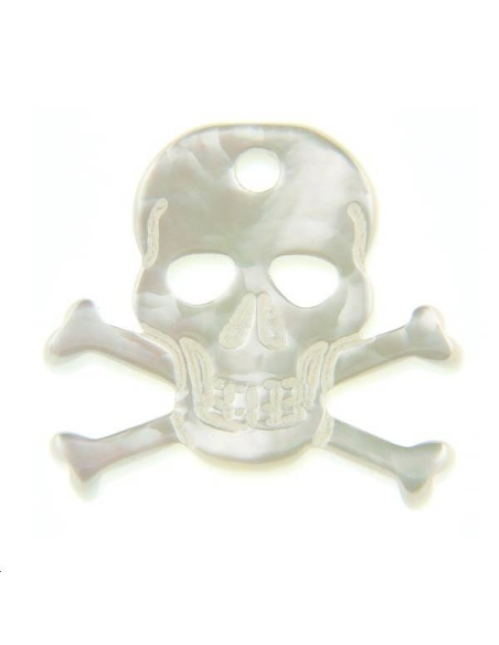 Nacre tête de mort  Les pendentifs en nacre- 1 Nacre tête de mort  Les pendentifs en nacre- 1