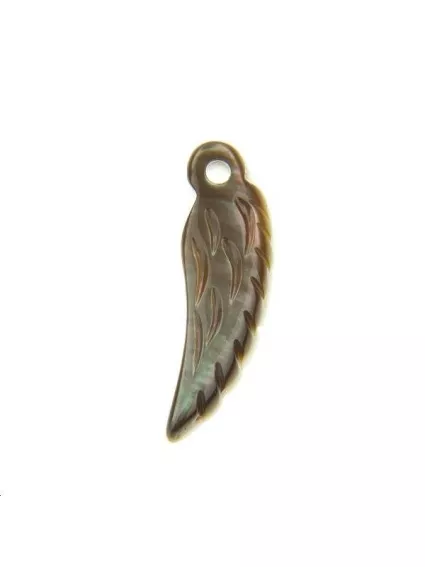 Nacre grise aile  Les pendentifs en nacre- 1
