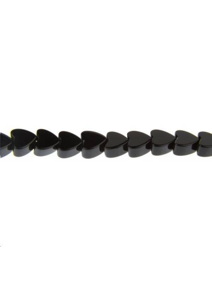 Onyx coeur 4mm  Etoiles têtes de morts coeurs et autres formes- 1