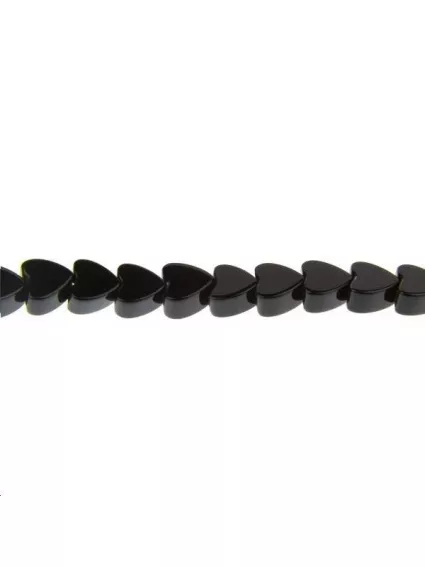 Onyx coeur 4mm  Etoiles têtes de morts coeurs et autres formes- 1