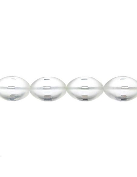 Cristal de roche olive 17x13mm  Pierres ovales et plates - 1