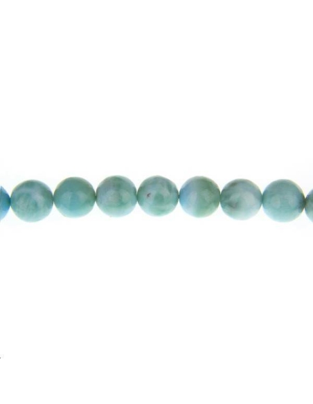 Larimar 10mm  Les perles rondes 10-11mm en lot- 1