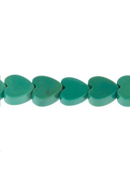 Turquoise coeur 8mm  Etoiles têtes de morts coeurs et autres formes- 1