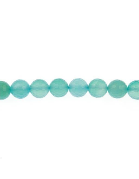 Calcédoine ronde facettes 10mm  Facettes de plus de 8mm - 1 Calcédoine ronde facettes 10mm  Facettes de plus de 8mm - 1