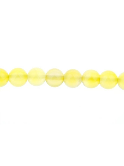 Calcédoine ronde 7mm  Perles rondes 8-9mm - 1