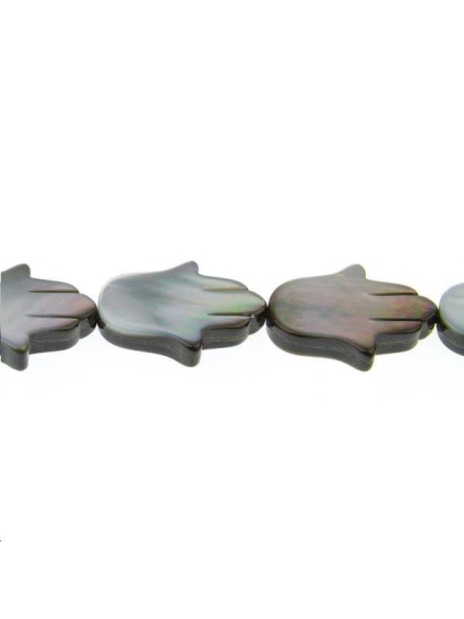 Nacre main de fatma 15x21mm  Les rangs de perles en nacre- 1