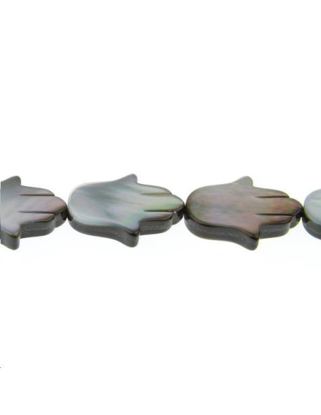 Nacre main de fatma 15x21mm  Les rangs de perles en nacre- 1