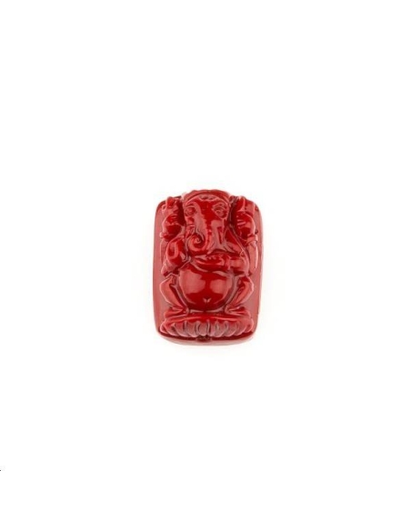 Ganesh bambou corail 9x12mm  Etoiles têtes de morts coeurs et autres formes- 1 Ganesh bambou corail 9x12mm  Etoiles têtes de morts coeurs et autres formes- 1