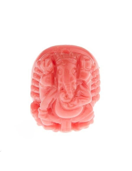 Ganesh bambou corail 15x12mm  Etoiles têtes de morts coeurs et autres formes- 1 Ganesh bambou corail 15x12mm  Etoiles têtes de morts coeurs et autres formes- 1