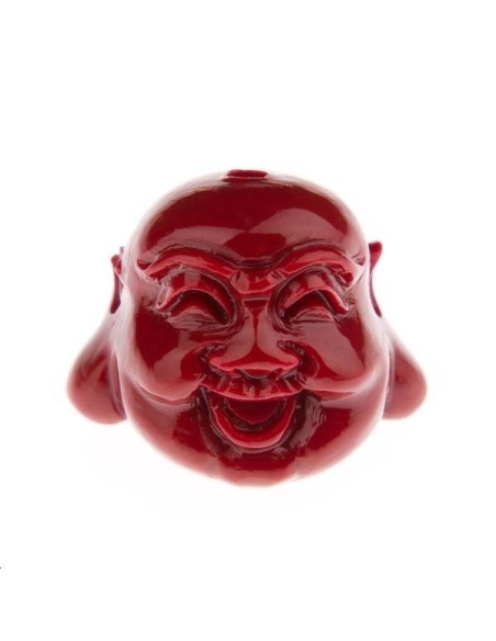 Bouddha rieur bambou corail 15x16mm  Etoiles têtes de morts coeurs et autres formes- 1