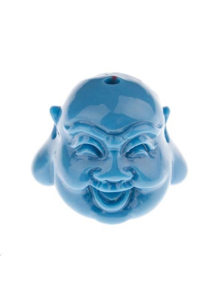 Bouddha rieur bambou corail 15x16mm  Etoiles têtes de morts coeurs et autres formes- 1 Bouddha rieur bambou corail 15x16mm  Etoiles têtes de morts coeurs et autres formes- 1