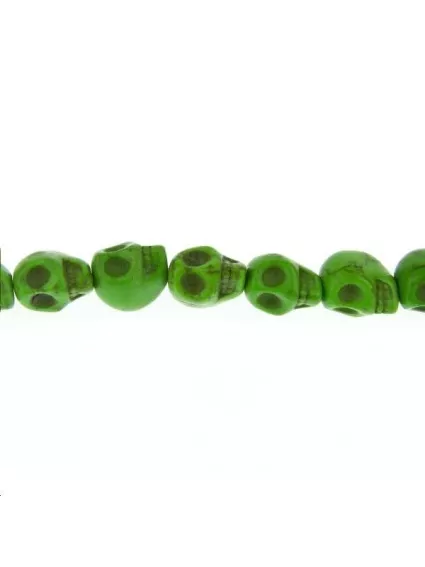 Howlite teintée tête de mort 10mm  Etoiles têtes de morts coeurs et autres formes- 1