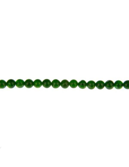 Chrome diopside rond 5mm  Perles rondes 6-7mm - 1