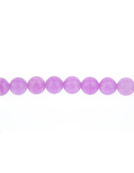 Jade rond coloré 6mm  Perles rondes 6-7mm - 1