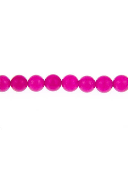 Jade rond coloré 6mm  Perles rondes 6-7mm - 1