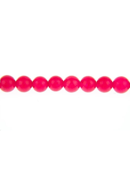 Jade rond coloré 6mm  Perles rondes 6-7mm - 1