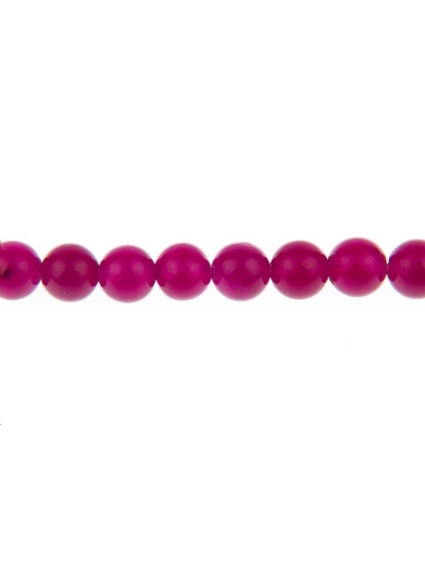 Jade rond coloré 6mm  Perles rondes 6-7mm - 1