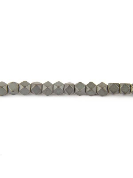 Hématite cube facettes 3mm  Facettes moins de 8mm - 1