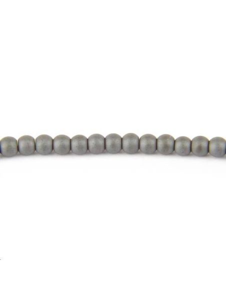 Hématite ronde 4mm  Perles rondes 4-5mm - 1