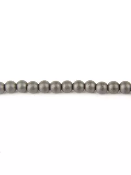 Hématite ronde 6mm  Perles rondes 6-7mm - 1
