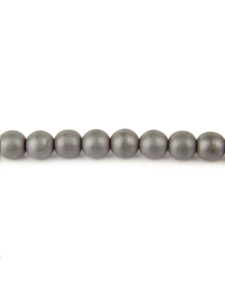 Hématite ronde 8mm  Perles rondes 8-9mm - 1