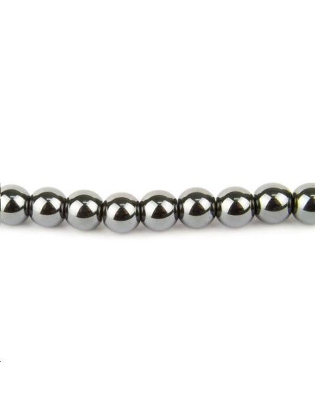 Hématite ronde 8mm  Perles rondes 8-9mm - 1
