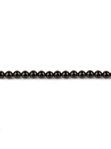 Onyx rond 8mm  Perles rondes 8-9mm - 1