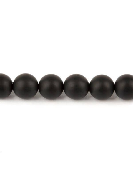 Onyx 10mm  Perles rondes 10-11mm - 1 Onyx 10mm  Perles rondes 10-11mm - 1