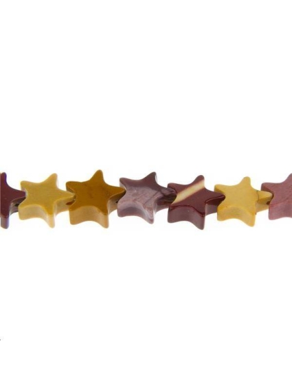 Assortiment Jaspe étoile 6x6x3mm  Etoiles têtes de morts coeurs et autres formes- 1