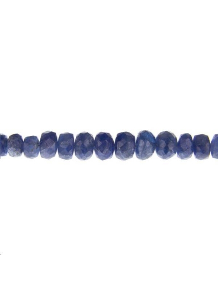 Saphir rondelle facettes 2,5-4mm  Facettes moins de 8mm - 1
