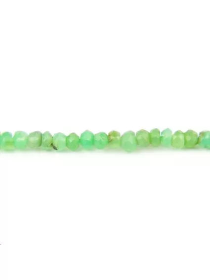 Chrysoprase rondelle facettes 3-4mm  Facettes moins de 8mm - 1