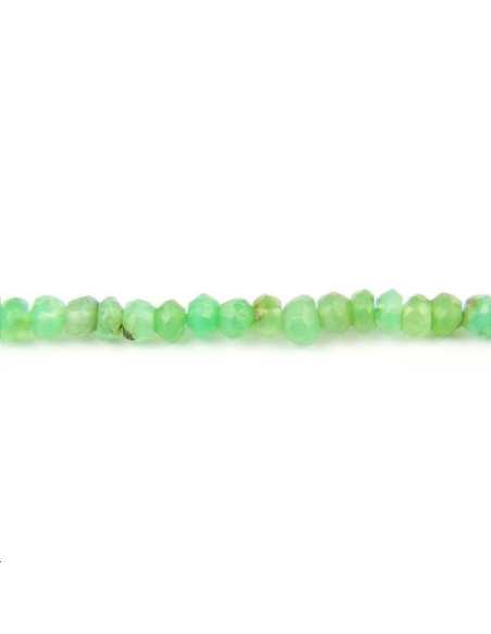 Chrysoprase rondelle facettes 3-4mm  Facettes moins de 8mm - 1