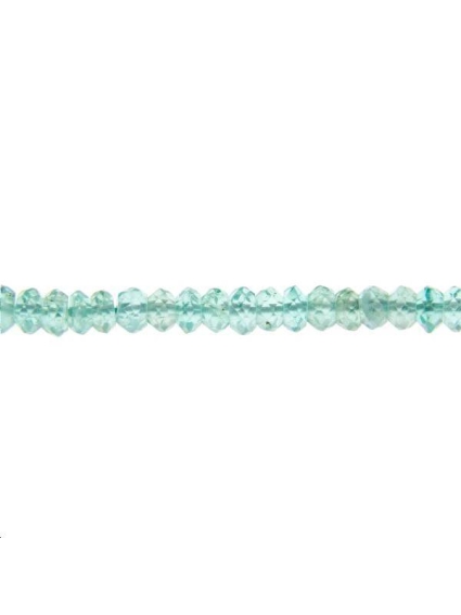 Apatite rondelle facettes 3mm  Facettes moins de 8mm - 1