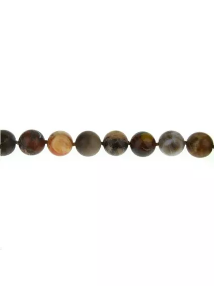 Jaspe bois arc-en-ciel 13-14mm  Les rangs de perle en bois- 1