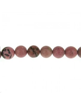 Rhodonite matte 15-16mm Perles rondes 16-17mm - 1