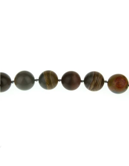 Jaspe landscape 17-18mm  Perles rondes 18-19mm - 1 Jaspe landscape 17-18mm  Perles rondes 18-19mm - 1