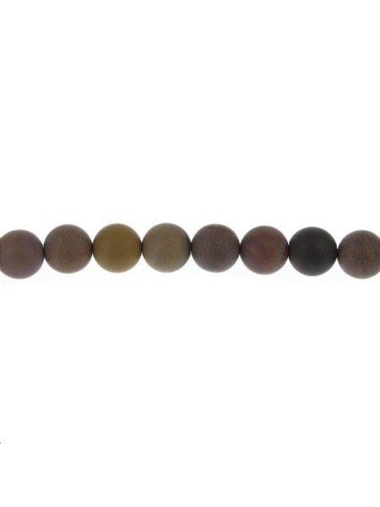 Jaspe landscape 9-10mm  Perles rondes 10-11mm - 1